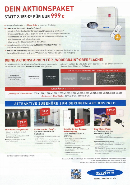 Sie werden auf die Homepage der Firma Novoferm weitergeleitet.