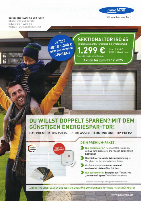 Sie werden auf die Homepage der Firma Novoferm weitergeleitet.